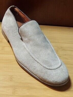 SECTION X SAINT MT MEN'S BONE SUEDE LEATHER VENETIAN LOAFERS SIZE 13 M